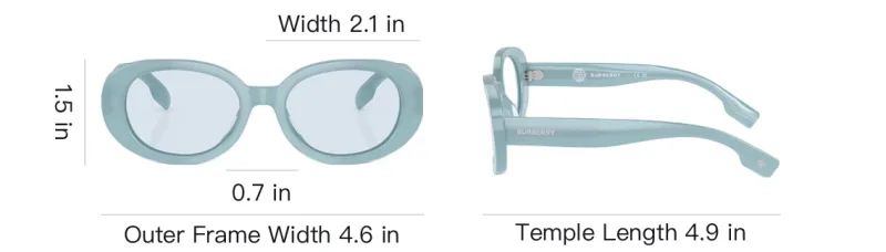 Burberry Acetate Oval Sunglasses Kids' Blue-4