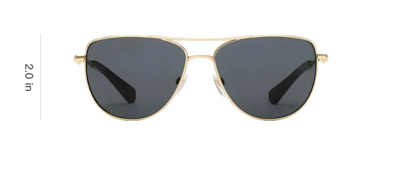 Burberry Plate And Metal Acetate Aviator Sunglasses Unisex Gold-3
