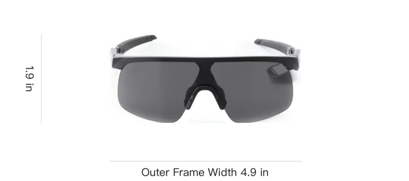 Oakley PC Irregular Shape Sunglasses Kids' Black-3