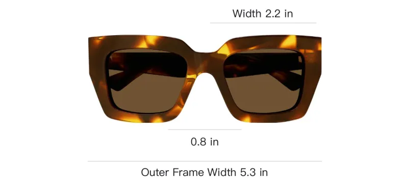 Bottega Veneta Rectangle Frame Sunglasses-3