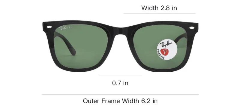 RayBan Plastic Irregular Shape Sunglasses Unisex Black-4