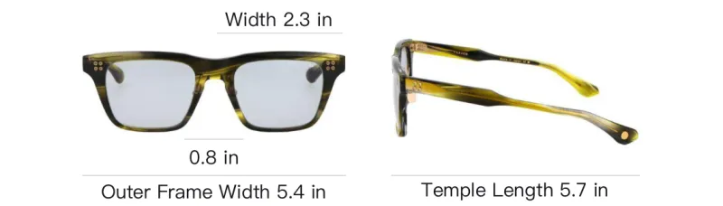 DITA Square Frame Sunglasses-5