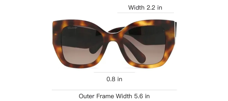 FERRAGAMO Butterfly Sunglasses Women's Tortoiseshell-2