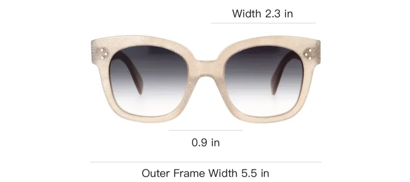 CELINE Acetate Irregular Shape Sunglasses Women's Brown-2