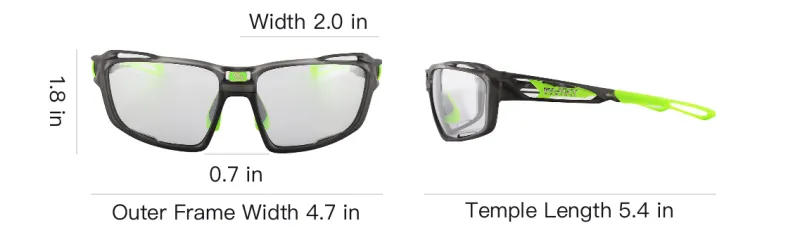 RUDY PROJECT Irregular Shape Sunglasses Unisex Green-5
