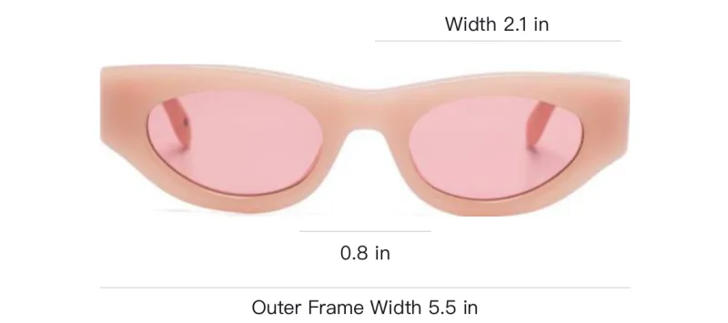 PALM ANGELS Cat Eye frame Sunglasses-2