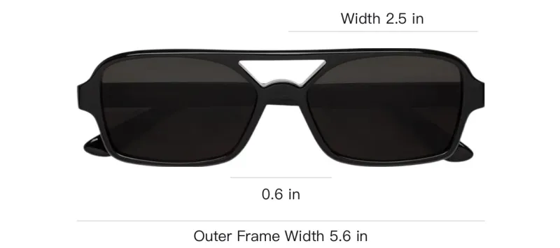 Retrosuperfuture Acetate Aviator Sunglasses Unisex Black-3