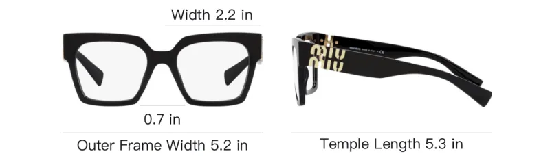MIU MIU Square Frame Glasses-5