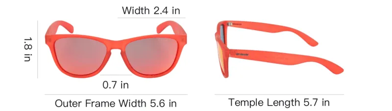 Polaroid Plastic Cat Eye Sunglasses Unisex Orange-3