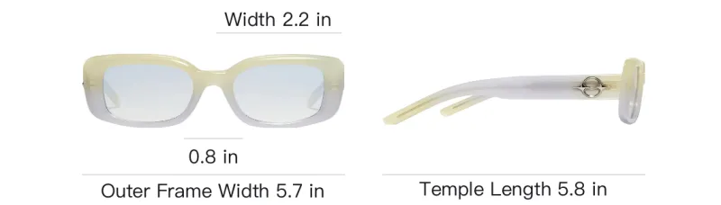 GENTLE MONSTER Gradient effect Rectangular Frame Sunglasses-5