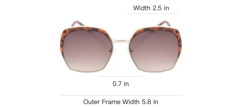GUESS Metal Butterfly Sunglasses Women's Tortoiseshell-2