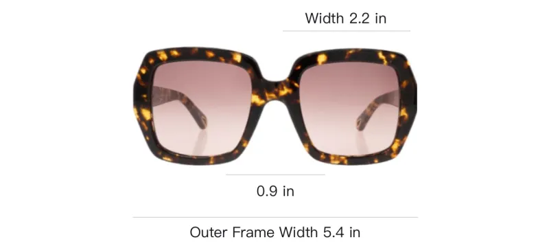 Chloe Recycled Acetate Square Sunglasses Women's Tortoiseshell-2