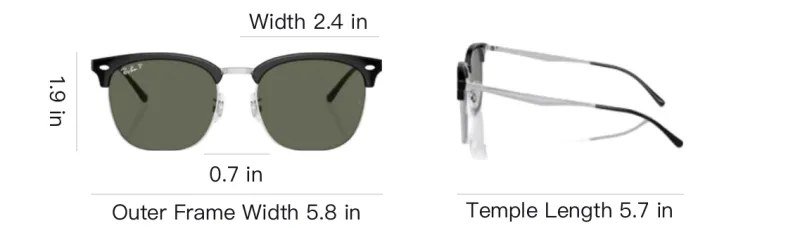 RayBan Plate And Metal Injection Molded Irregular Shape Sunglasses Men's Black, Silver-3