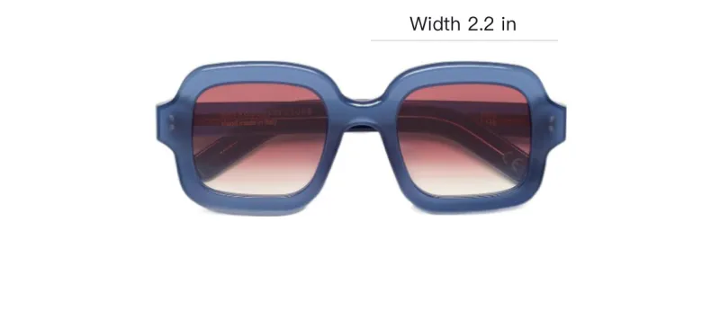 Retrosuperfuture Square Sunglasses Unisex Blue-3