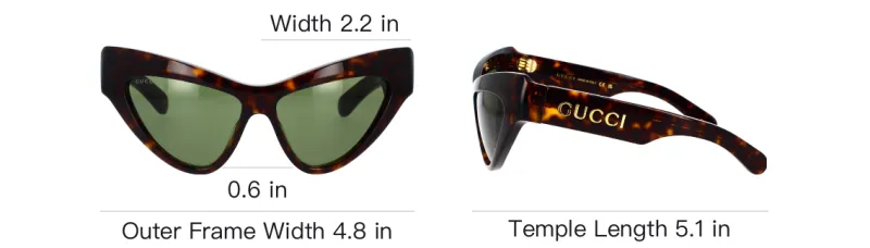 GUCCI Cat Eye Frame Sunglasses-3