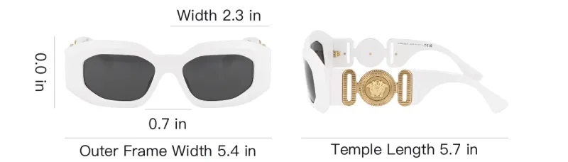 VERSACE Eyewear Medusa Oval frame Sunglasses-4