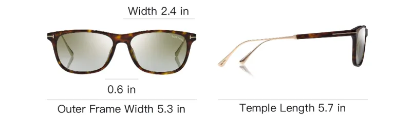 TOM FORD Caleb Rectangle Frame Sunglasses-3