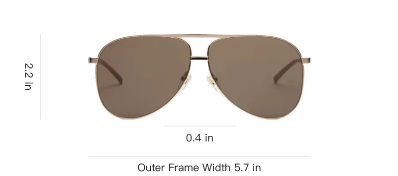GUCCI Pilot frame Sunglasses-3