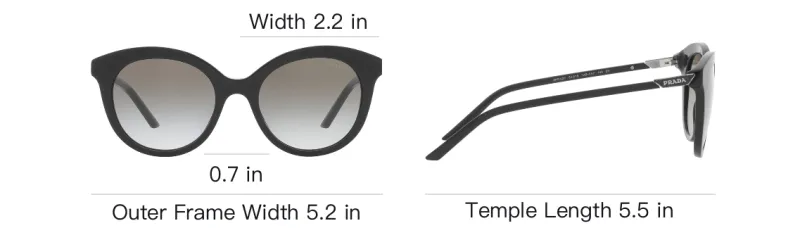 PRADA Eyewear Round Frame Sunglasses-3