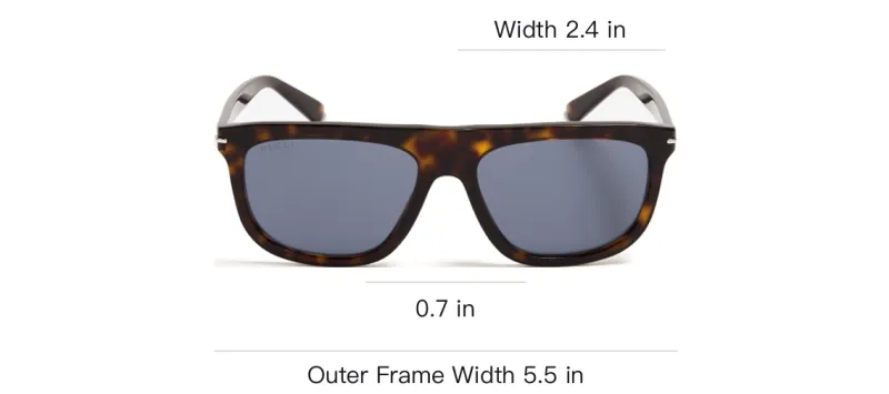 GUCCI Tortoiseshell Wayfarer frame Sunglasses-3