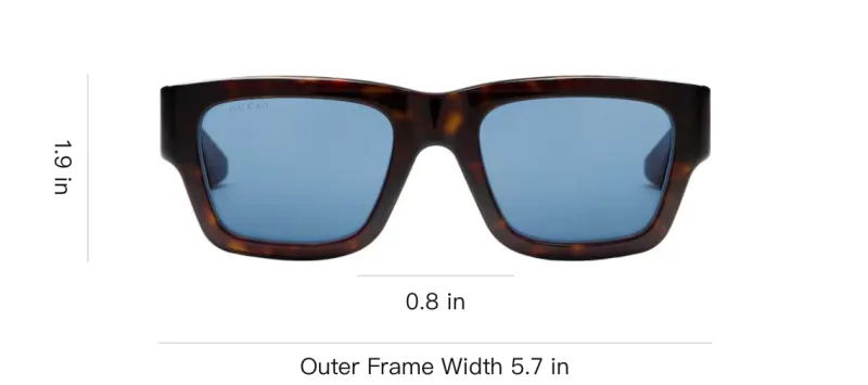 GUCCI Square Frame Sunglasses-3
