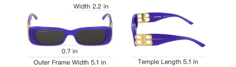 Balenciaga Rectangular Sunglasses-4