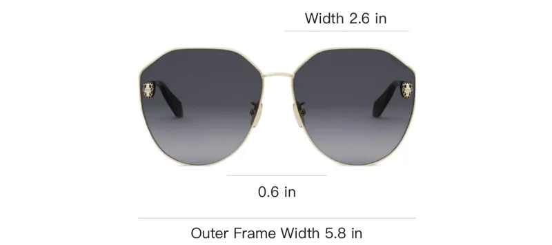 BVLGARI Hexagon frame Sunglasses-2