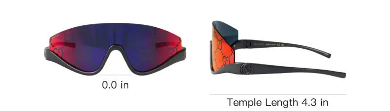 GUCCI Shield frame Sunglasses-3