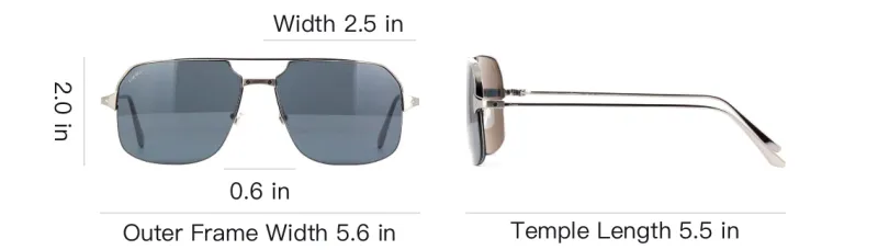 Cartier Santos De Cartier Pilot Sunglasses-3