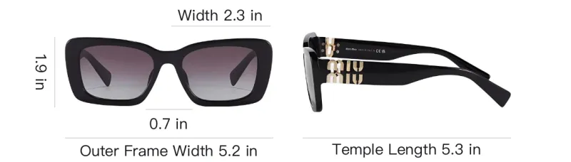 MIU MIU Plate And Metal Square Sunglasses Women's Black/Pink/White/Tortoiseshell-2