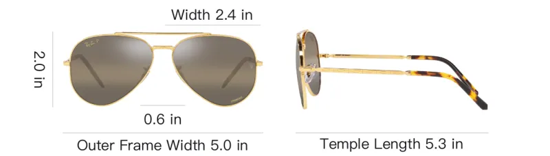 RayBan Mirrored lens Aviator Sunglasses-6