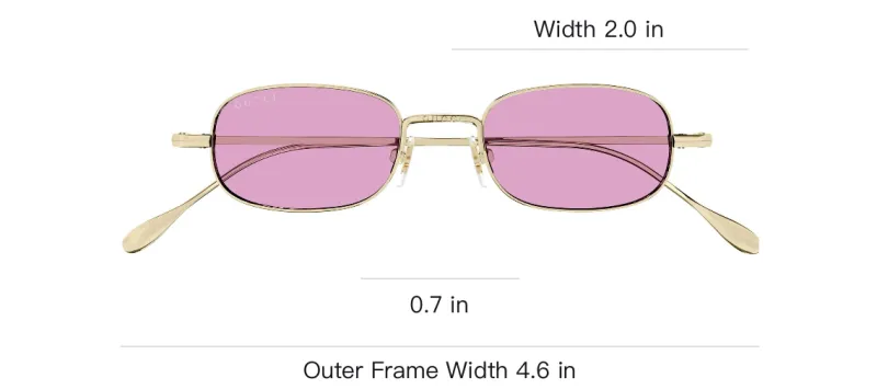 GUCCI Eyewear Rectangular Frame Sunglasses-2