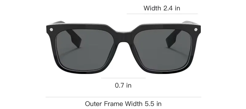 BURBERRY バーバリー サングラス 黒 - 4119225Y0090 Burberry Sunglasses Men Matte Black/Polarized - POIZON