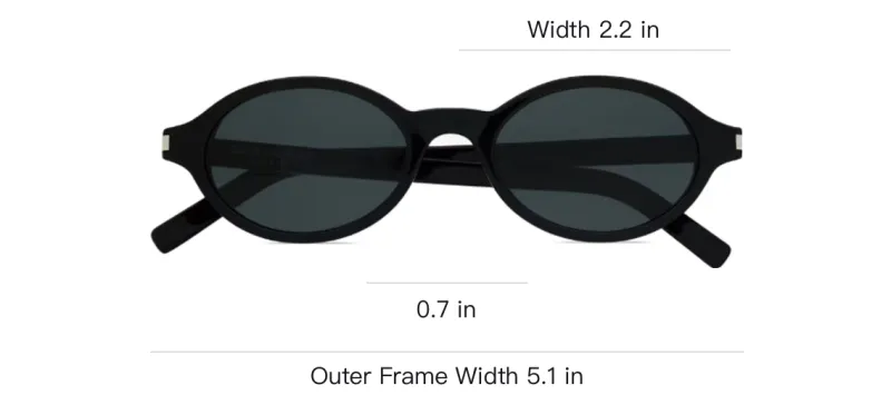 SAINT LAURENT Jeanne Oval Frame Sunglasses-2