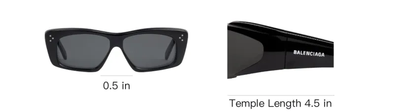 Balenciaga Reverse Xpander Rectangle Sunglasses-4