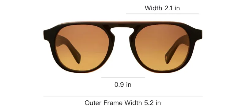 GARRETT LEIGHT Sunglasses Unisex Brown-2