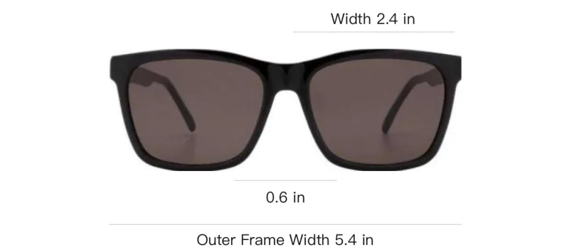 SAINT LAURENT Square Frame Injection Sunglasses-3