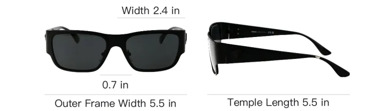 VERSACE Eyewear Square Frame Sunglasses-4