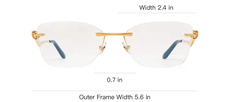 Cartier Panthère De Cartier Square Frame Glasses-2