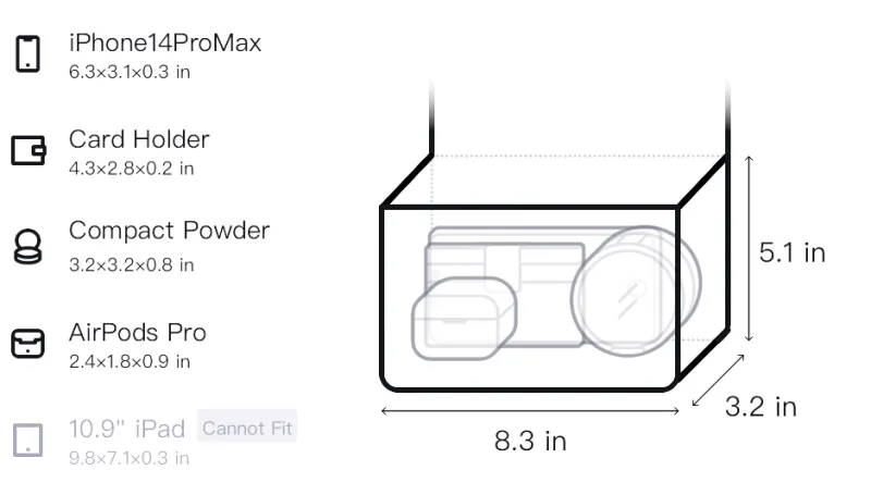 MYD Polyester Toiletry Bag, Makeup Bag Regular Unisex White-3
