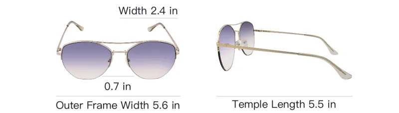 CK/Calvin Klein Metal Aviator Sunglasses Women's Silver-3