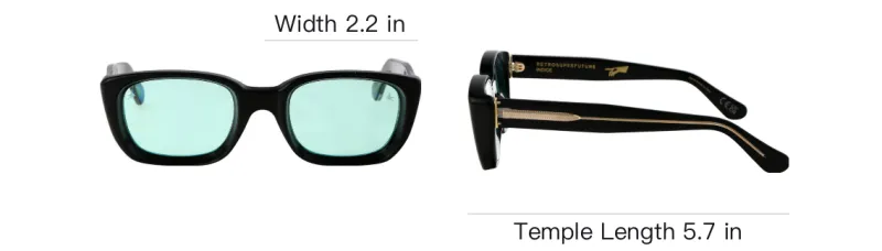 Retrosuperfuture Lira Rectangular Frame Sunglasses-4