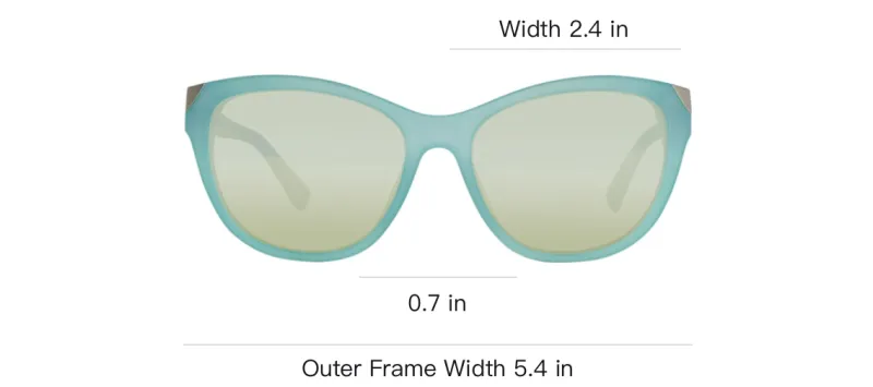 GUESS Acetate Titanium Stainless Steel Irregular Shape Sunglasses Women's Blue-3