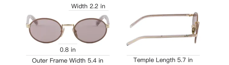 PRADA Round frame Sunglasses-5