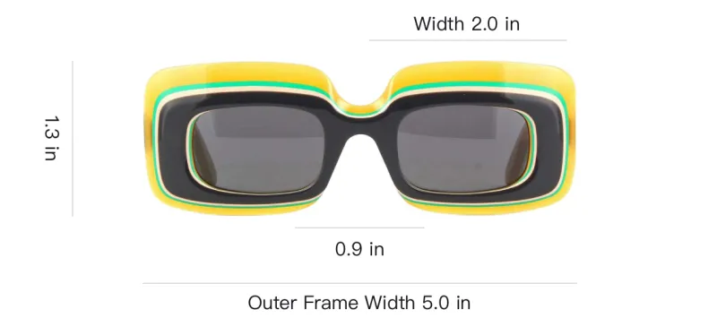 LOEWE Multilayer Rectangular Sunglasses-3