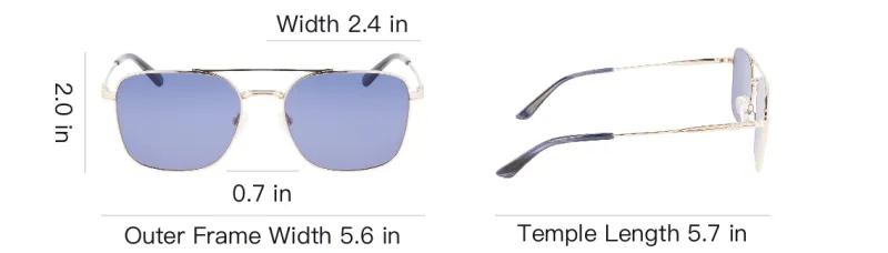CK/Calvin Klein Metal Aviator Sunglasses Men's Gold-7