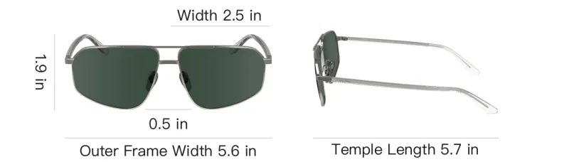CALVIN KLEIN Metal Irregular Shape Sunglasses Men's Silver-3