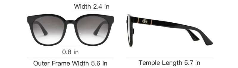GUCCI Classic Double G Vintage Gradient Frame Acetate Sunglasses-4