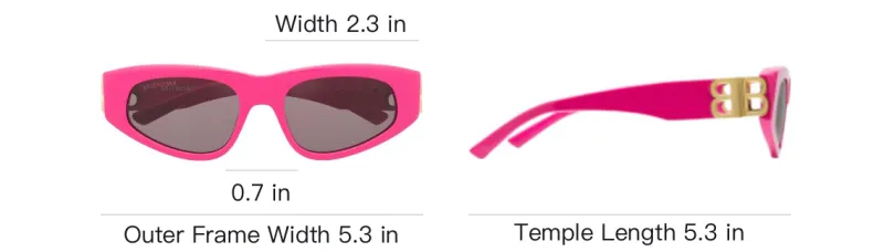 Balenciaga Eyewear Logo plaque Cat eye Sunglasses-4