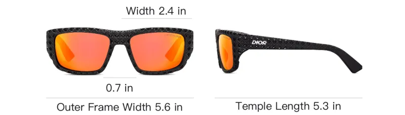 DIOR Rectangular Frame Sunglasses-3